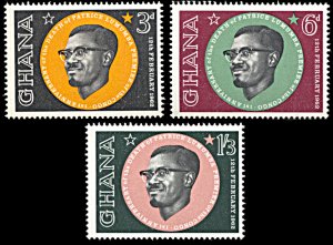 Ghana 118-120, MNH, Patrice Lumumba In Memoriam, Congo Prime Minister