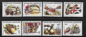 Rwanda 1979 Traditional Handicrafts Sc 926-933 MNH A2100