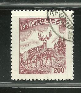 Korea 279 Sika Deer Postally used