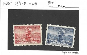 Australia Scott 157-158 Mint NH