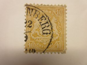 BAVARIA Scott: 28, USED, Lot21, Cat $15