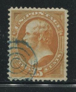 1870 US Stamp #152 15c Used VF Blue Target Cancel Catalogue Value $280 