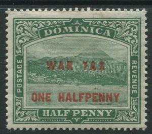 Dominica - Scott #MR1 -  War Tax -1916 - MLH - Single 1/2p Stamp