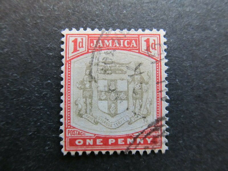 A4P21F31 Jamaica 1903-04 Wmk Crown CA 1d used