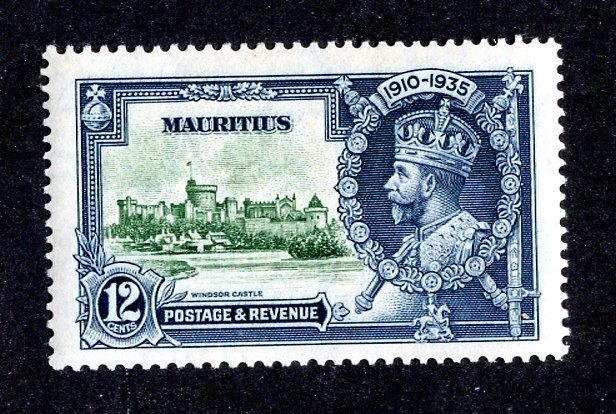 1935 Mauritius Sc.# 205 mlh* cv $5.25 ( JUB 31 )