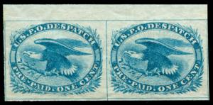 momen: US Stamps #LO2 Carrier Pair Mint OG NH GEM