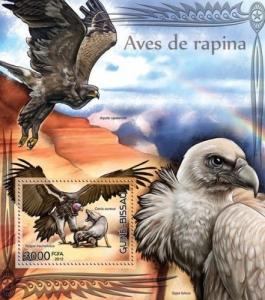 Birds of Prey Raubvögel Raptors Animals Fauna Guinea-Bissau MNH stamp set