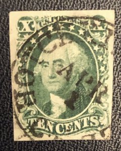 Tangstamp: US Stamp #13 Used APS Cert, Light Crease CV $750