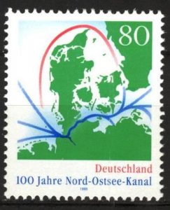 Germany 1995 100 Years of North - Baltic Sea Canal MNH