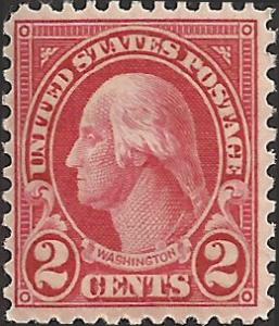 # 634 Mint Never Hinged Carmine George Washington