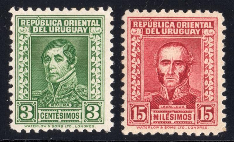 Military hero independency soldier war uniforms URUGUAY Sc#429 453 MNH STAMPS 