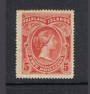 Falkland Islands 1898 QV 5s Sc 21 MH