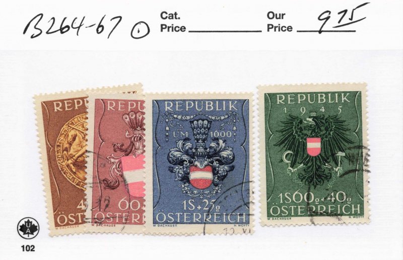AUSTRIA   B264-67  USED