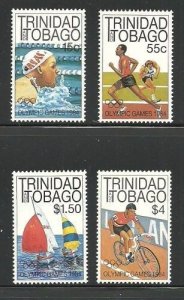 Album Treasures Trinidad & Tobago Scott # 412-415, 415a Olympic Games & SS MNH