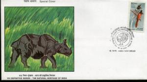 India 2000 VIII Definitive Series - The Natural Heritage of India Rihno Parad...