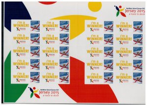 Jersey 2015 MNH Stamps Mini Sheet Sport Island Games Winners