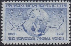 C43 Globe and Doves MNH