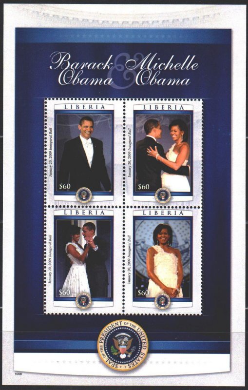 Liberia. 2010. Obama, US President. MNH. 