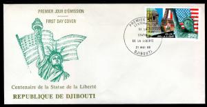 Djibouti C222 Statue of Liberty U/A FDC