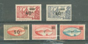 Guadeloupe #159-63  Single (Complete Set)