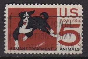 USA 1966 - Scott 1307 used -5c, Humane treatment of Animal  