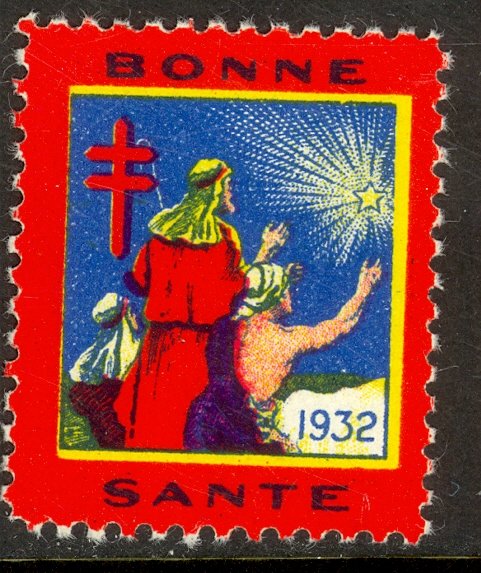 CANADA 1932 CHRISTMAS SEAL French Language Green No. 12 MNH