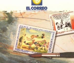 1998 Cartoon Comic museum Soccer football bed lamp URUGUAY postal stationery 