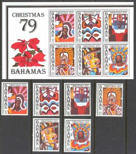 Bahamas Sc# 458-463a MNH 1979 Christmas