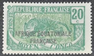 DYNAMITE Stamps: Middle Congo Scott #31   UNUSED