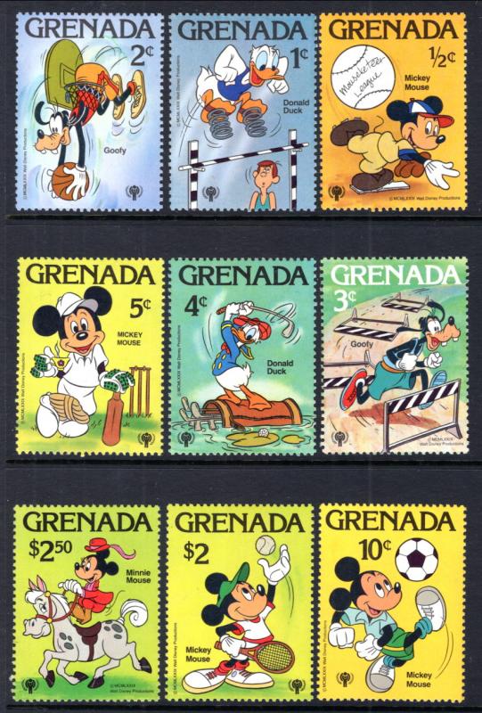 Grenada 950-958 Disneys MNH VF