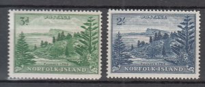 Norfolk Island - 1959 Ball Bay Sc# 23/24 - MNH (8616)