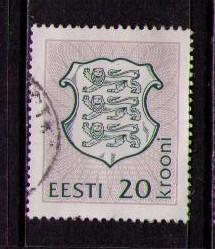 ESTONIA Sc# 223 USED FVF Coat of Arms