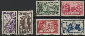 French Guiana Scott 162-168 MH! Complete Set!