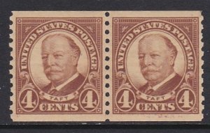 687 Taft Coil Pair MNH
