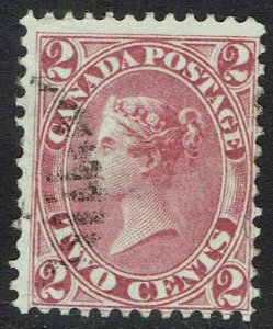 CANADA 1864 QV 2C USED