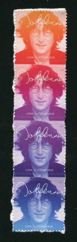 5312 - 5315 John Lennon Strip of 4 Forever Stamps MNH 2018 