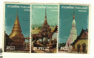 Thailand #866-68 MNH Temples