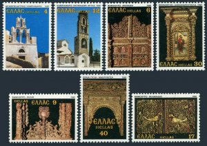 Greece 1403-1409,MNH.Michel 1462-1468. Bell Towers,Wood Altar Iconostases,1981.