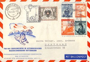 Austria Österreich balloon post air mail Ballonpost used bp18