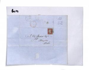 BA182 1854 GB PENNY STARS Exceptional Full CLEAR PROFILE Cover SG.17 Cat £60++