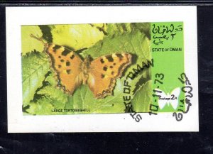 OMAN 1972 BUTTERFLY MINT VF NH O.G S/S CTO (16o b)