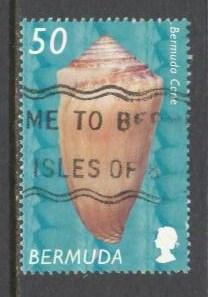 BERMUDA Sc# 845 USED FVF Ocean Sea Shell Cone