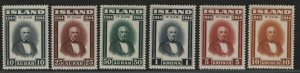 $Iceland Sc#240-245 M/NH/VF complete set, Cv. $95