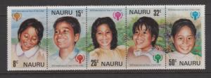 Nauru 1979 IYC Strip Sc#205a MNH