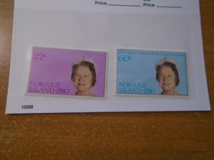 Norfolk Island  #  271-72   MNH