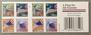 U.S. 2013 #4781b Booklet, Flag For All Seasons, MNH.