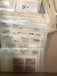 .06 Plate Blocks. Mint Never Hinged. 1000 Plates,nice Assortment. Wholesale Lots