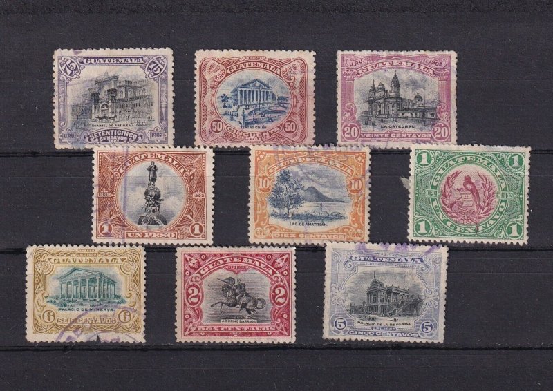 SA20a Guatemala 1900's - 1910's selection of used stamps