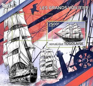 A8922 - TOGO -ERROR MISPERF Stamp Sheet - 2014 BOATS, TALL SHIPS