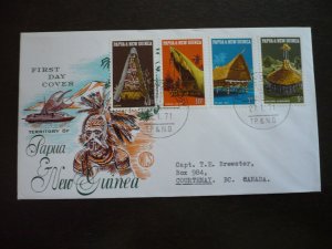 Postal History - Papua New Guinea - Scott# 319-322 - First Day Cover